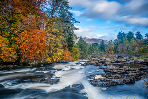 Falls of Dochart, Killin, Loch Lomond and the Trossachs National Park, Highlands, Scotland, UK
