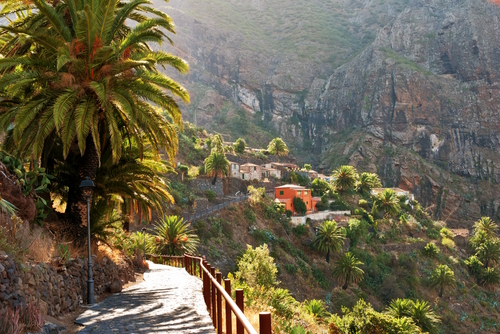 A view of Masca village in Teno muntains, Tenerife Island, The Canary Islands, Spain
