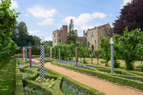 Historic medieval grounds and buildings of Penhurst Place, Kent, England, United Kingdom