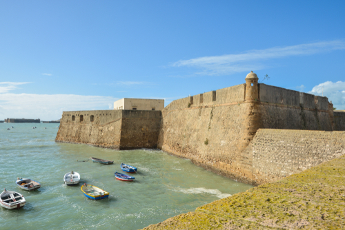 Fortress of Santa Catalina in Cadiz (Castillo de Santa Catalina), Cadiz, Andalusia, Spain