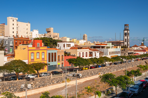 Cityscape of Santa Cruz de Tenerife, Tenerife Island, Canary Islands, Spain
