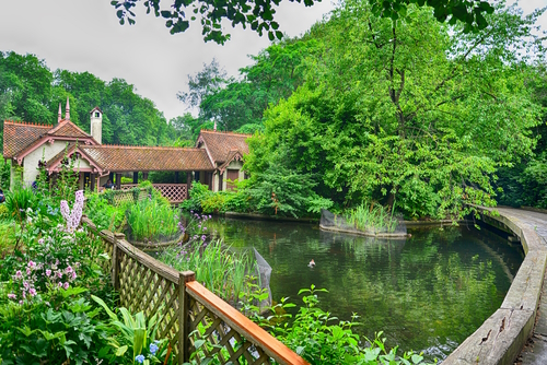 Beautiful view of the Duck Island Cottage, St James's Park, London, England, UK