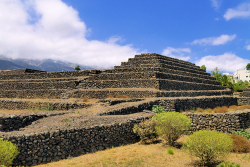 View of the Pyramids of Guimar, Tenerife island, The Canary Islands, Spain