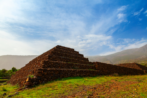 Beautiful Guimar pyramid on the island of Tenerife, The Canaries, Spain