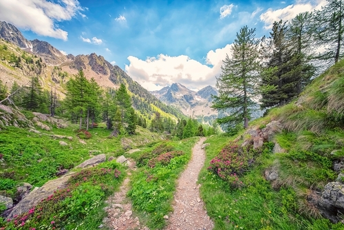 Mercantour National Park in Cote d'Azur, France