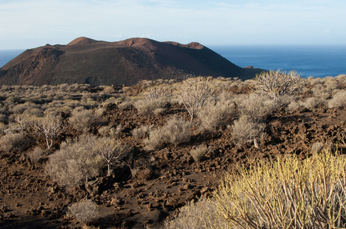 Landscape view at the Frontera Rural Park, El Hierro Island, The Canary Islands, Spain