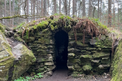 Ossian's Cave, The Hermitage, Cairngorms National Park, Perthshire, Scotland, United Kingdom