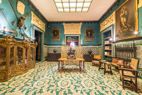 The palace of the Countess of Lebrija, in Seville, Andalusia, Spain has a collection of Roman mosaics