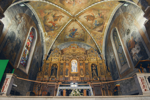 Interior view of the Monastery of Cimiez, Nice, French Riviera, France