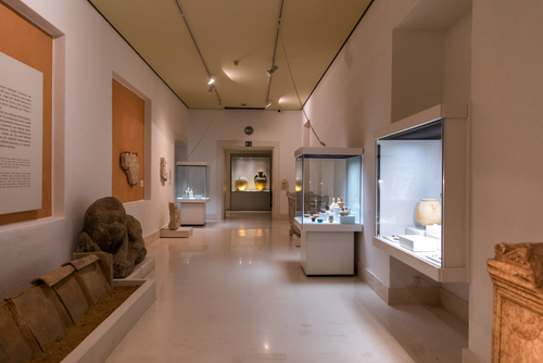 Exhibition Halls in the Museum of Cadiz, Andalusia, Spain