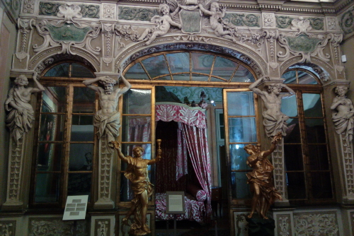 Baroque Ceremonial Hall and Musical Instruments Museum at the Lascaris Palace, Nice, Cote d'Azur, France
