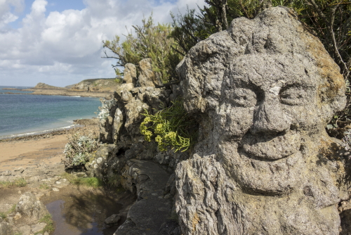 Les Rochers Sculptes (Sculptures) in Rotheneuf, Saint-Malo, Brittany, France