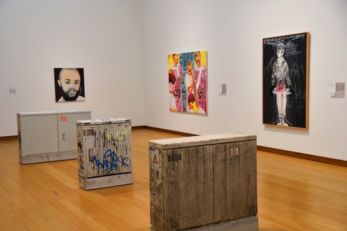 Exhibition of different abstract objects in the Stedelijk Museum, Amsterdam, The Netherlands