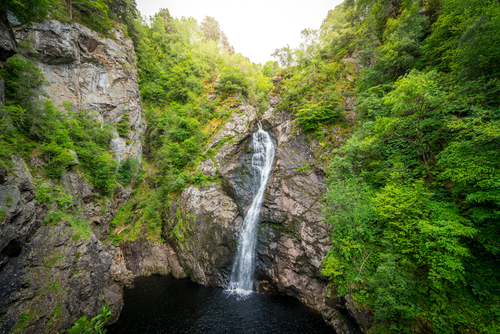 The Fall of Foyers, waterfall on the River Foyers, which feeds Loch Ness, Inverness, Scotland, United Kingdom