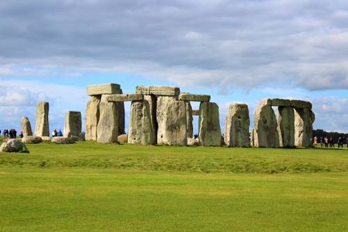 Breathtaking view of the Stonehenge prehistoric site in Salisbury, England, UK