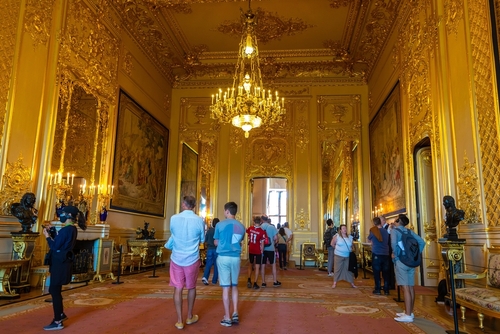 Interior view of Windsor castle, a royal residence at Windsor in the English county of Berkshire near London, England, UK