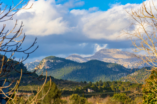 View from the town of Binissalem, Mallorca Island, Balearic Islands, Spain