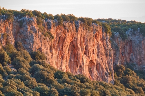 View of Geyikbayiri limestone and cave rock climbing destination, Antalya, Turkey