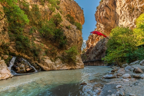 Beautiful view of the Saklikent Valley near Antalya, Turkey
