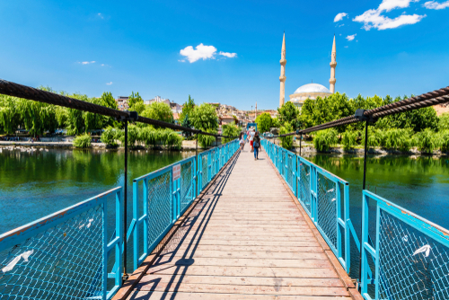 Kizilirmak River view in Avanos Town in Cappadocia, Nevsehir, Turkey