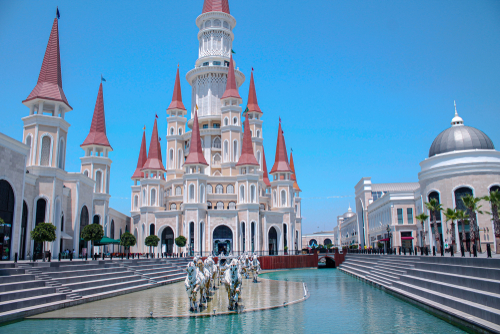 Statues of the Royal Horses in The Land of Legends, Belek, Antalya, Turkey