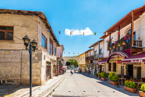 Street view in Avanos Town, Cappadocia, Turkey