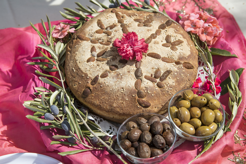 Traditional Germiyan bread from the Germiyan village near Cesme, Izmir, Turkey