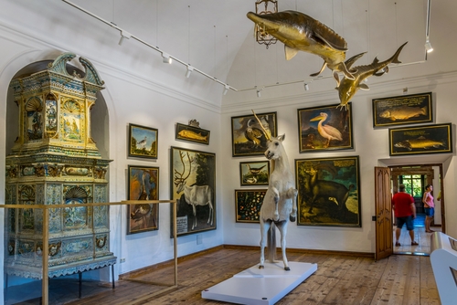 Interior of the Hellbrunn palace near Salzburg, Austria
