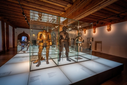 Armour Exhibition at Fortress Museum of Hohensalzburg Fortress, Salzburg, Austria