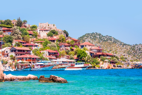 View of Kekova Island, Antalya, Turkey