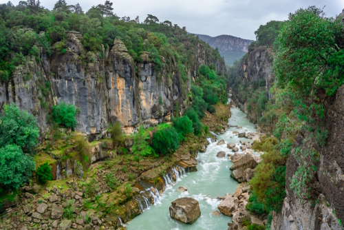 Amazing views of the river landscape from Koprulu Canyon, Koprulu National Park, Manavgat, Antalya, Turkey