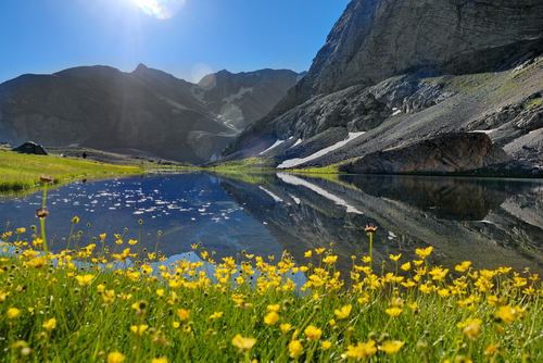 Beautiful view of Karagol lake in Nigde, Cappadocia, Turkey