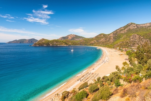 Beautiful view of Oludeniz beach in Mugla region, Antalya, Turkey