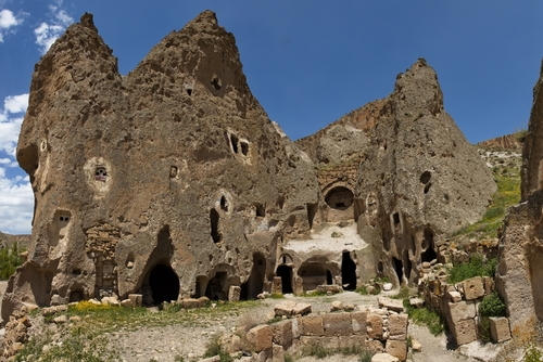 Church Yilanli Kilise (Snake Church) in Soganli Valley in Kayseri Province, Cappadocia, Turkey