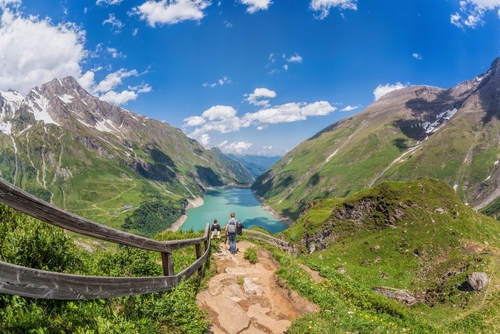 Kaprun High Mountain Reservoirs, Zell am See-Kaprun with beautiful nature, Salcburger land, Austrian Alps, Austria
