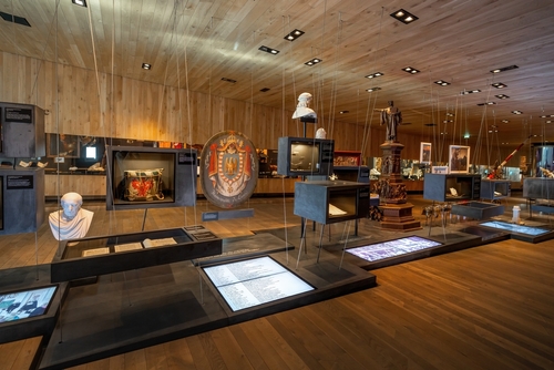 Exhibition at Tyrol Panorama Museum Interior, Innsbruck, Tirol, Austria