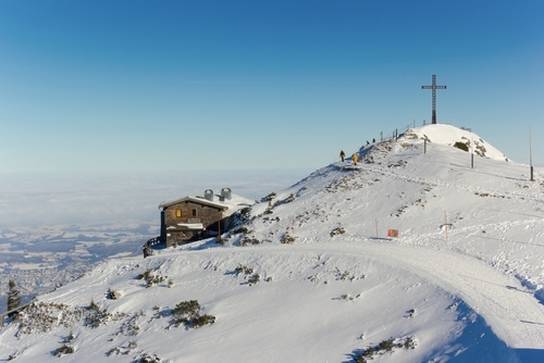 View of the summit of Untersberg mountain near Salzburg, Austria