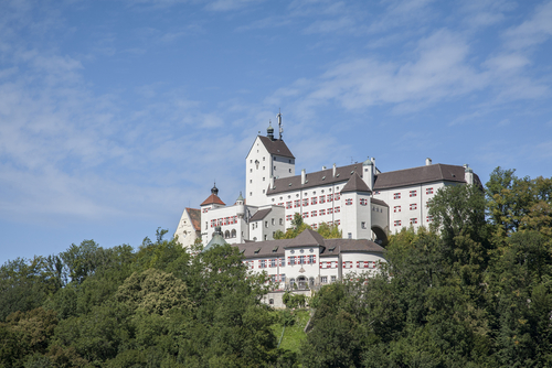 Exterior view of the Castle Hohenaschau im Chiemgau, Bavaria, Germany