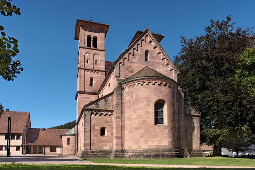 Monastery church in Baiersbronn Klosterreichenbach in the Black Forest, Baden-Württemberg, Germany