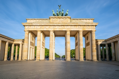 Famous Brandenburg Gate in Berlin, Germany
