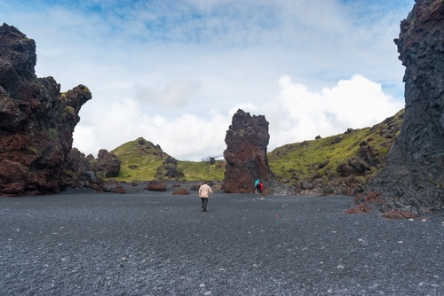 Djúpalónssandur gravel beach at Dritvik on the Snæfellsnes Peninsula in Iceland