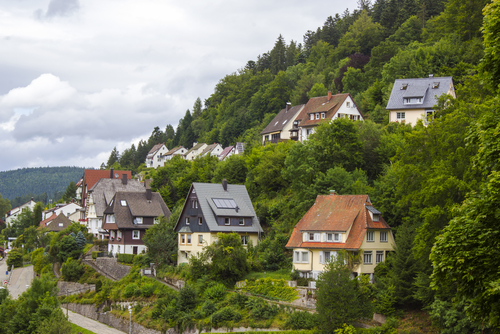 View of Triberg in the Black Forest, Baden-Wurttemberg, Germany