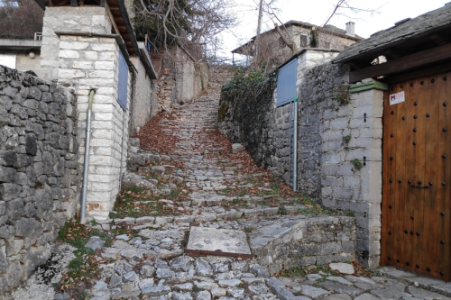 Kalarrites traditinal Greek village, where the famous Italian brand Bvlgari cosmetics was born, Tzoumerka close to Syrrako and pramanta villages, Epirus, Greece