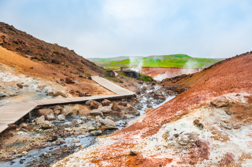 Seltun geothermal area in Krysuvik, Reykjanes peninsula, Iceland
