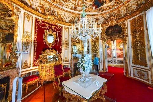 Interior view of Schloss Linderhof Palace interior, located near Ettal in southwest Bavaria, Germany