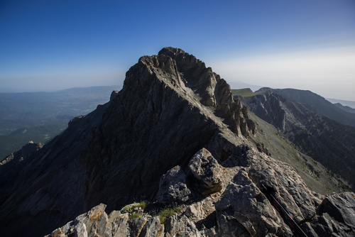 The summit of Mount Olympus, Mount Olympus National Park, Thessaly, Greece in Summer