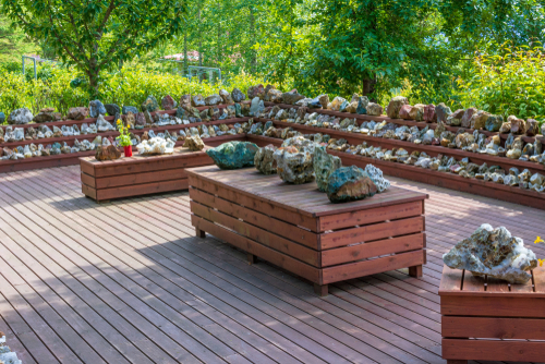 Petra's Mineral Collection house and museum showing rare rocks and minerals in Stöðvarfjörður, east Iceland
