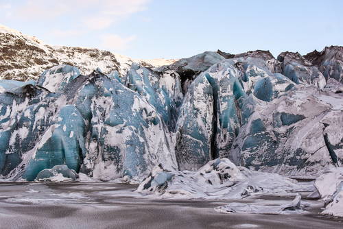 View of the Sólheimajökull Glacier, Landmannalaugar Reservation, Iceland
