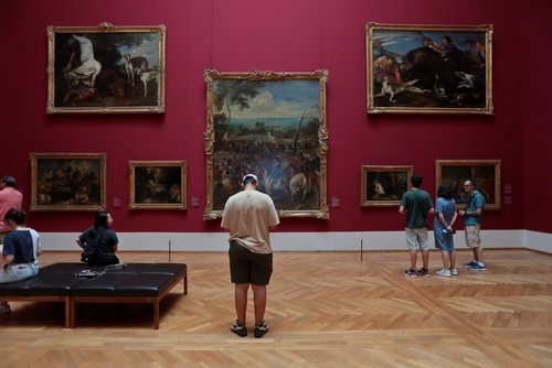 Alte Pinakothek, old Pinakothek in Munich, Bavaria, Germany. Exhibition hall of beautiful paintings by world-famous artists