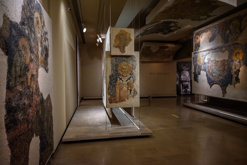 Byzantine and Christian Museum exhibiting collection of Byzantine Art from the 3rd century AD to the Late Middle Ages in Athens, Attica, Greece